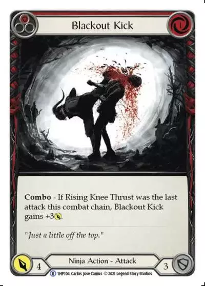 Blackout Kick RED 1HP104 - History Pack 1 - Flesh and blood card