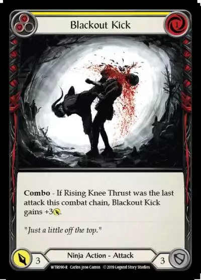 Blackout Kick YELLOW WTR090 - Welcome to Rathe - Flesh and blood card