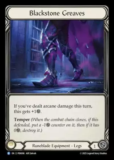 Blackstone Greaves PEN096 - Compendium of Rathe - Flesh and blood card