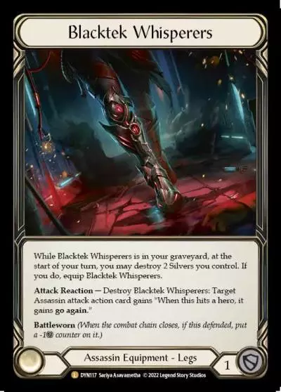 Blacktek Whisperers DYN117-RF - Dynasty - Flesh and blood card