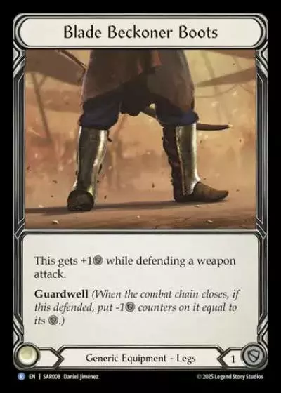Blade Beckoner Boots SAR008 - Silver Age Chapter 2 - Arakni, Web of Deceit - Flesh and blood card