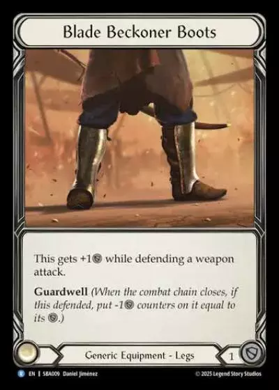 Blade Beckoner Boots SBA009 - Silver Age Chapter 3 - Briar - Flesh and blood card