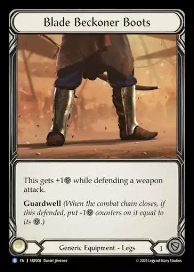 Blade Beckoner Boots SBZ008 - Silver Age Chapter 3 - Blaze, Firemind - Flesh and blood card