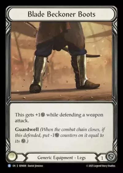 Blade Beckoner Boots SEN008 - Silver Age Chapter 2 - Enigma - Flesh and blood card