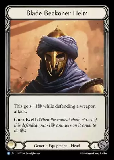 Blade Beckoner Helm HNT216 - The Hunted - Flesh and blood card