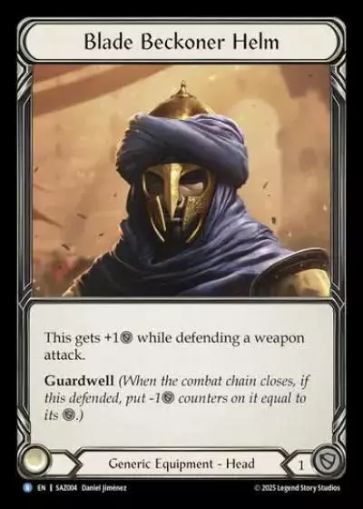 Blade Beckoner Helm SAZ004 - Silver Age Chapter 2 - Azalea - Flesh and blood card