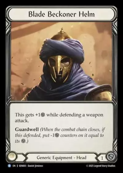 Blade Beckoner Helm SEN003 - Silver Age Chapter 2 - Enigma - Flesh and blood card