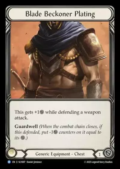 Blade Beckoner Plating SLY007 - Silver Age Chapter 3 - Lyath Goldmane - Flesh and blood card