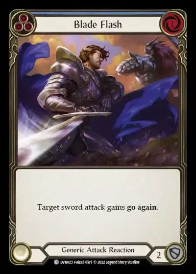 Blade Flash BLUE DVR023 - Classic Battles: Rhinar vs Dorinthea - Flesh and blood card