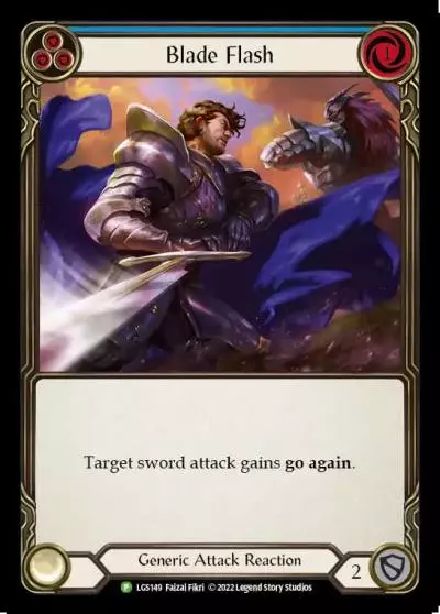 Blade Flash BLUE LGS149-RF - Armory - Evergreen - Flesh and blood card