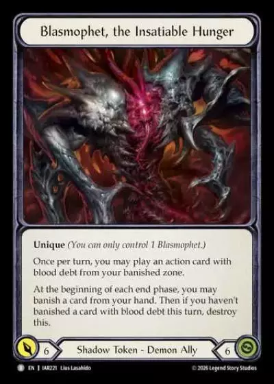 Blasmophet, the Insatiable Hunger IAR221 - Usurp the Shadow Throne - Flesh and blood card