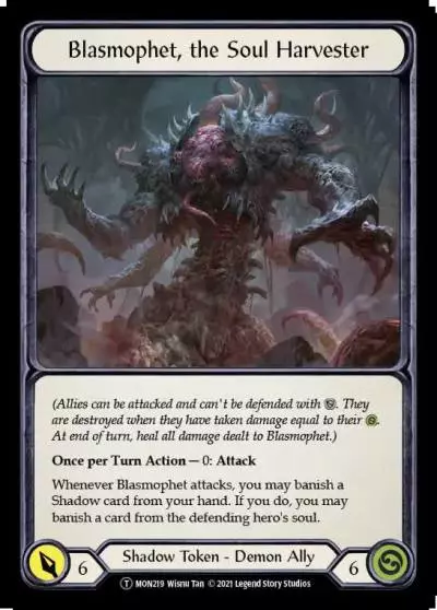 Blasmophet, the Soul Harvester U-MON219 - Monarch - Unlimited - Flesh and blood card