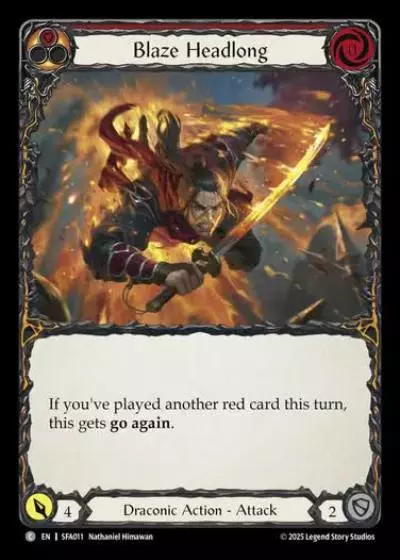 Blaze Headlong SFA011 - Silver Age Chapter 2 - Fai - Flesh and blood card