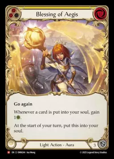 Blessing of Aegis OMN244 - Omens of the Third Age - Flesh and blood card