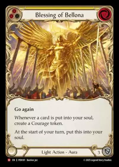 Blessing of Bellona PEN181 - Compendium of Rathe - Flesh and blood card