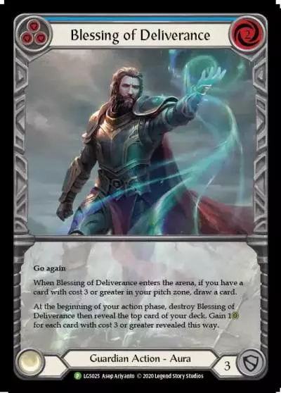 Blessing of Deliverance BLUE LGS025-RF - Armory - Season 3 - Flesh and blood card