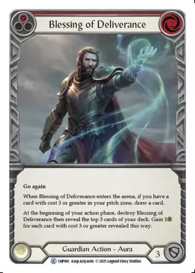 Blessing of Deliverance RED 1HP061 - History Pack 1 - Flesh and blood card
