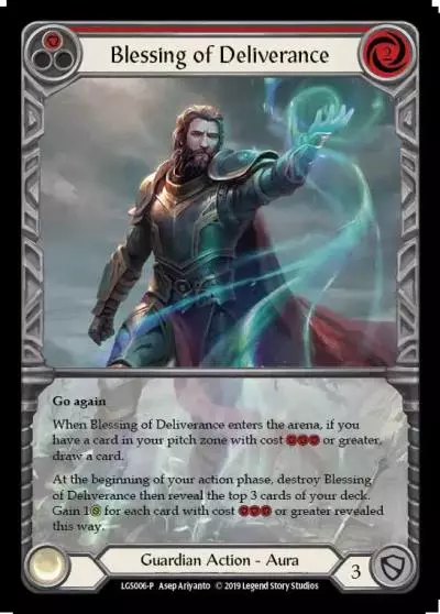 Blessing of Deliverance RED LGS006 - Armory - Season 1 - Flesh and blood card