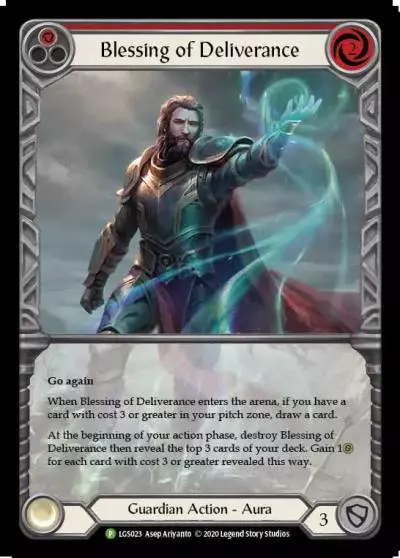 Blessing of Deliverance RED LGS023-RF - Armory - Season 3 - Flesh and blood card