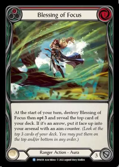 Blessing of Focus RED DYN159 - Dynasty - Flesh and blood card