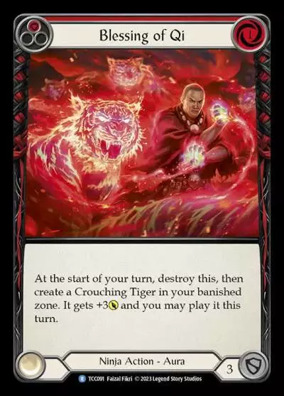 Blessing of Qi RED TCC091 - Round the Table: TCC x LSS - Flesh and blood card