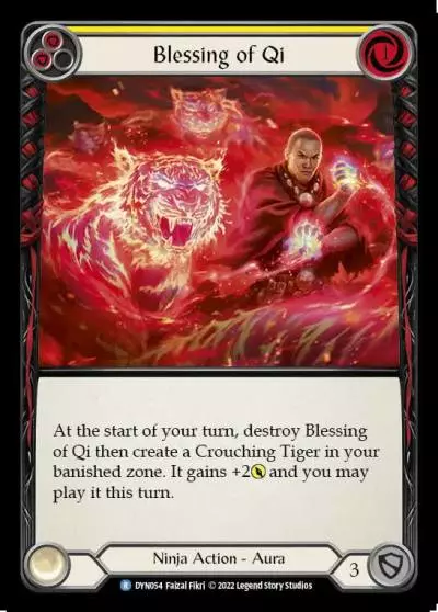 Blessing of Qi YELLOW DYN054 - Dynasty - Flesh and blood card