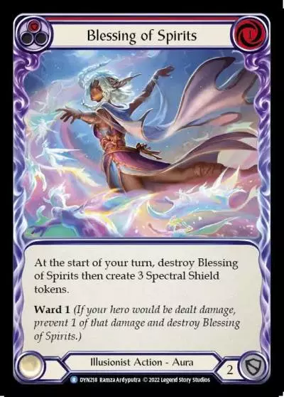 Blessing of Spirits RED DYN218 - Dynasty - Flesh and blood card