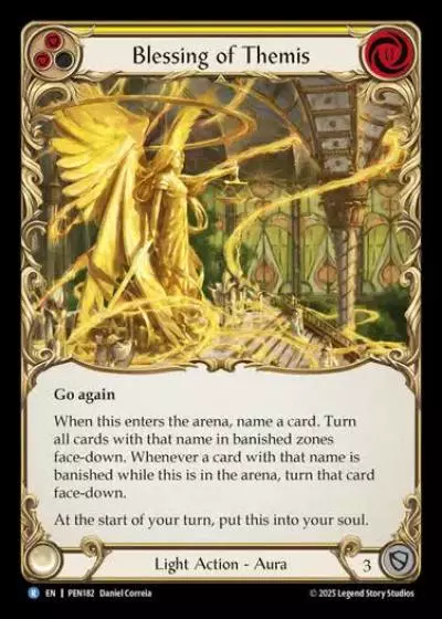 Blessing of Themis PEN182 - Compendium of Rathe - Flesh and blood card