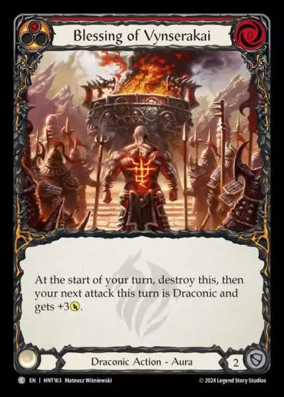 Blessing of Vynserakai RED HNT163 - The Hunted - Flesh and blood card