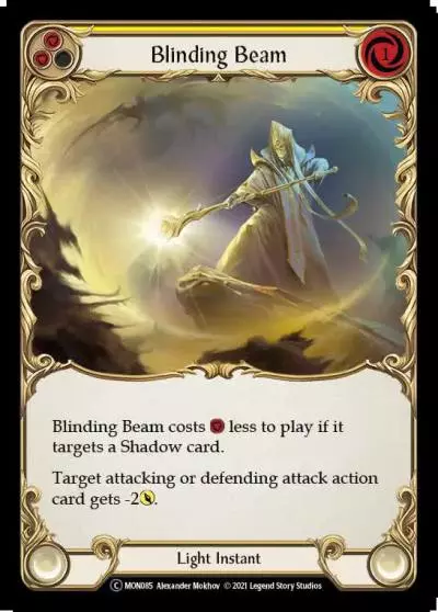 Blinding Beam YELLOW U-MON085-RF - Monarch - Unlimited - Flesh and blood card
