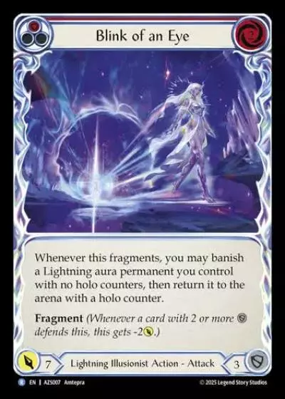 Blink of an Eye AZS007 - Armory Deck - Zyggy Starlight - Flesh and blood card