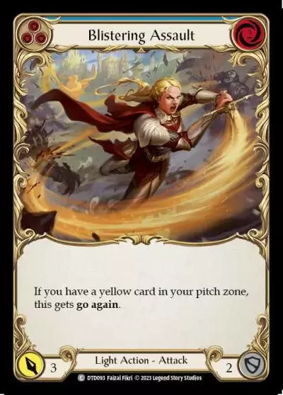 Blistering Assault BLUE DTD093 - Dusk till Dawn - Flesh and blood card