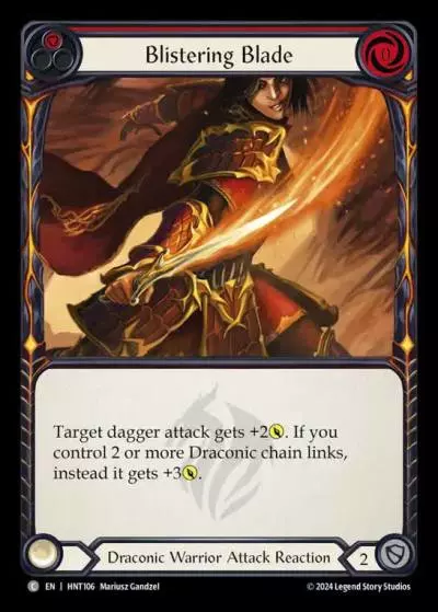 Blistering Blade RED HNT106 - The Hunted - Flesh and blood card
