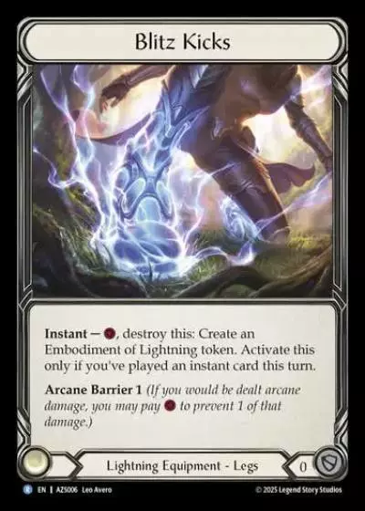 Blitz Kicks AZS006-RF - Armory Deck - Zyggy Starlight - Flesh and blood card