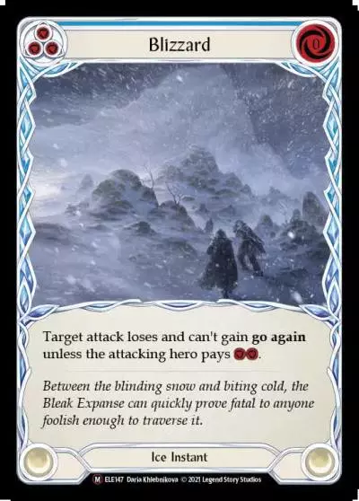 Blizzard BLUE U-ELE147-RF - Tales of Aria - Unlimited - Flesh and blood card