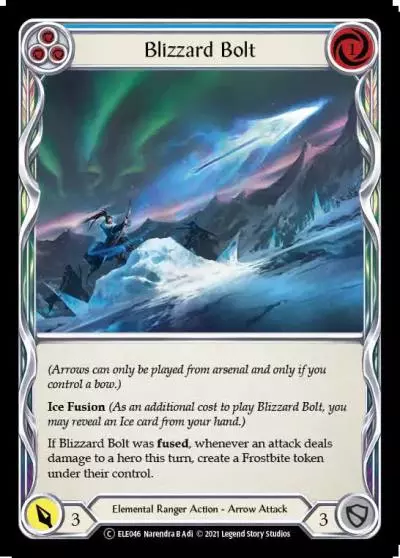 Blizzard Bolt BLUE U-ELE046-RF - Tales of Aria - Unlimited - Flesh and blood card