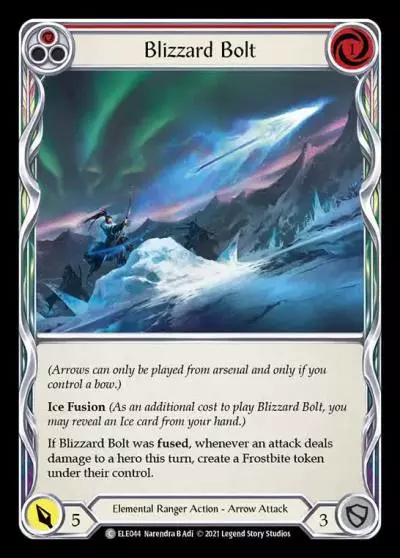 Blizzard Bolt RED ELE044 - Tales of Aria - Flesh and blood card