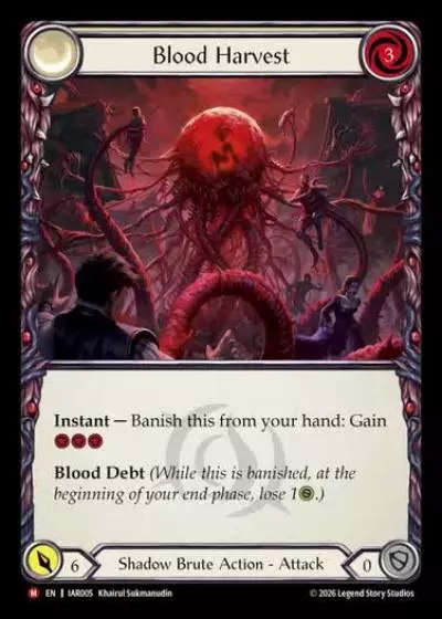 Blood Harvest IAR005 - Usurp the Shadow Throne - Flesh and blood card