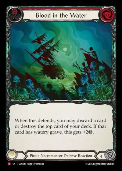 Blood in the Water RED SEA047 - High Seas - Flesh and blood card