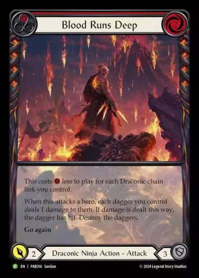Blood Runs Deep RED FAB316-RF - Calling - The Hunted - Flesh and blood card