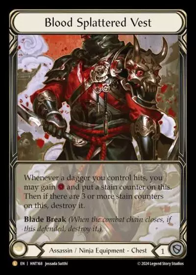 Blood Splattered Vest HNT168-CF - The Hunted - Flesh and blood card