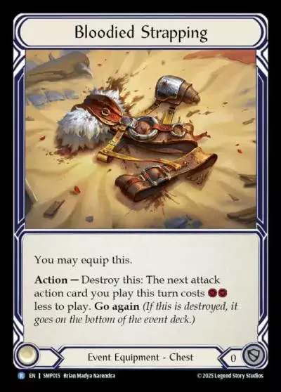 Bloodied Strapping SMP015 - Smash Palace - Flesh and blood card