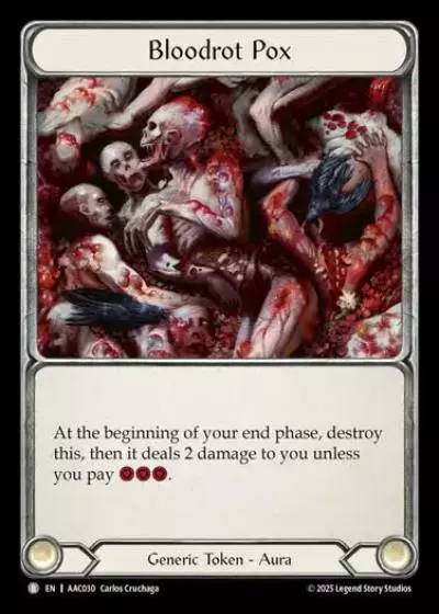 Bloodrot Pox AAC030 - Armory Deck - Arakni, 5L!p3d 7hRu 7h3 cR4X - Flesh and blood card