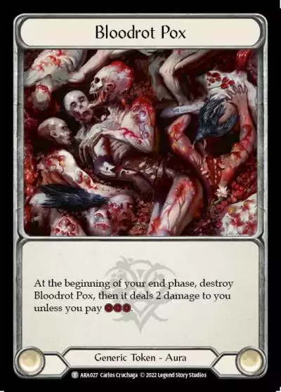 Bloodrot Pox ARA027 - Arakni - Blitz Deck - Flesh and blood card