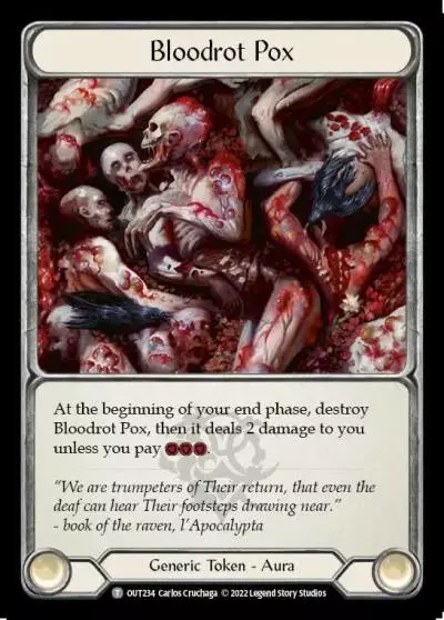 Bloodrot Pox OUT234 - Outsiders - Flesh and blood card