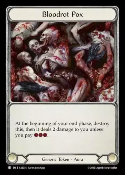 Bloodrot Pox SAZ034 - Silver Age Chapter 2 - Azalea - Flesh and blood card