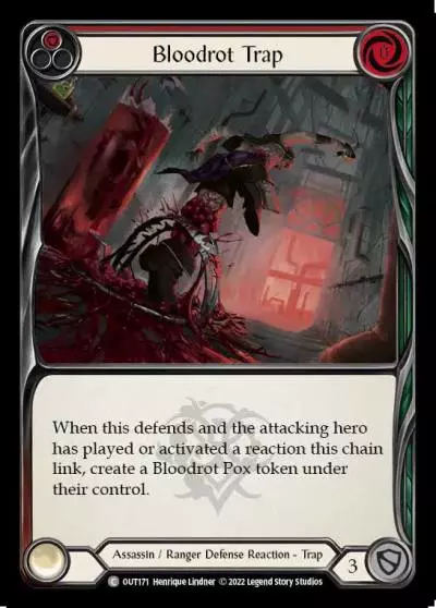 Bloodrot Trap RED OUT171 - Outsiders - Flesh and blood card