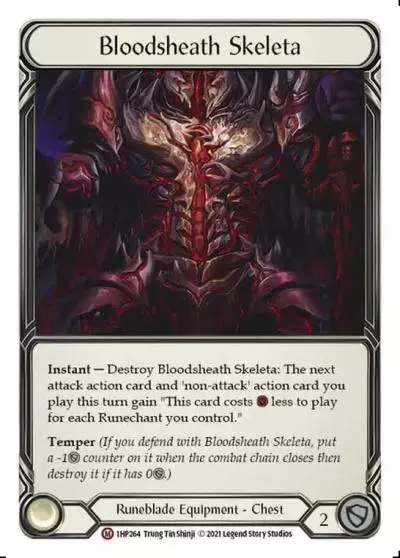 Bloodsheath Skeleta 1HP264 - History Pack 1 - Flesh and blood card