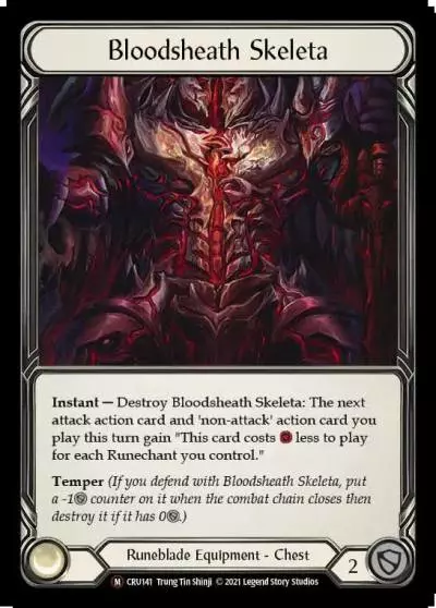 Bloodsheath Skeleta U-CRU141-RF - Crucible of War - Unlimited - Flesh and blood card