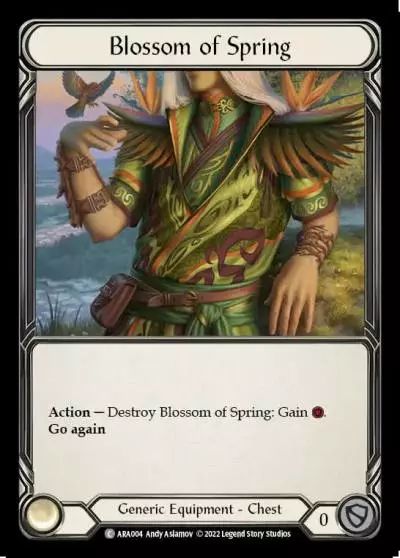 Blossom of Spring ARA004 - Arakni - Blitz Deck - Flesh and blood card